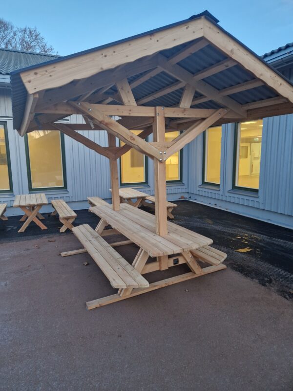 Bänkbord med Tak